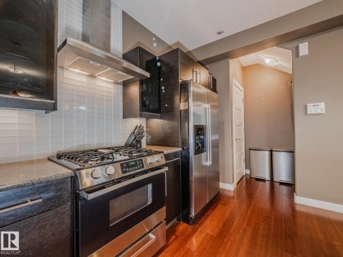 8306 108 Street, Edmonton, AB - Indoor Photo Showing Kitchen With Stainless Steel Kitchen With Upgraded Kitchen