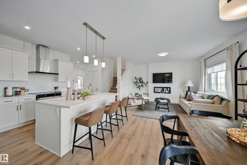 5075 Cawsey Link, Edmonton, AB - Indoor Photo Showing Kitchen With Upgraded Kitchen