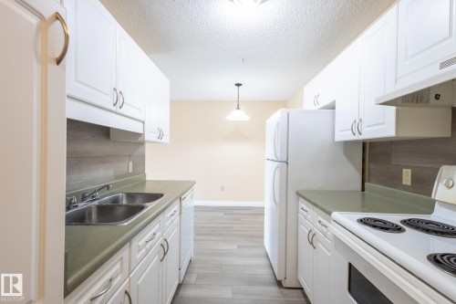 404 11446 40 Avenue, Edmonton, AB - Indoor Photo Showing Kitchen With Double Sink