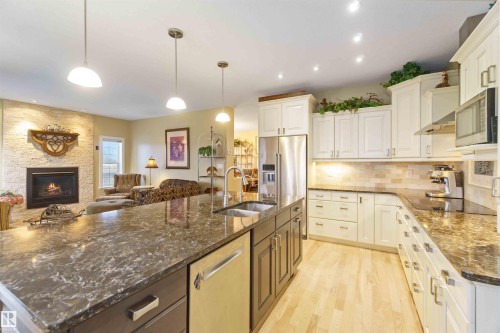 50344 Rge Rd 243, Rural Leduc County, AB - Indoor Photo Showing Kitchen With Double Sink With Upgraded Kitchen