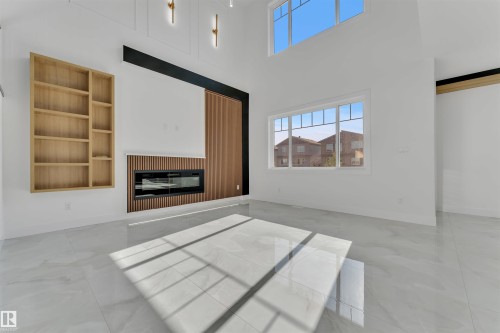 4008 40 Street, Beaumont, AB - Indoor With Fireplace