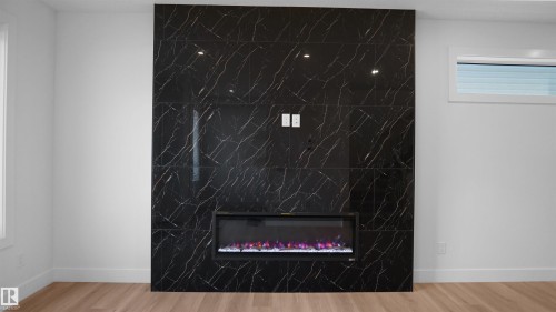 11708 126 Street, Edmonton, AB - Indoor Photo Showing Other Room With Fireplace