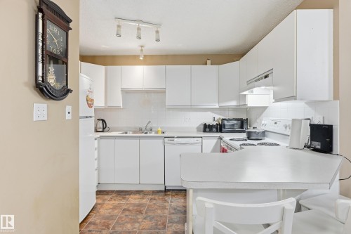 201 9010 106 Avenue, Edmonton, AB - Indoor Photo Showing Kitchen With Double Sink