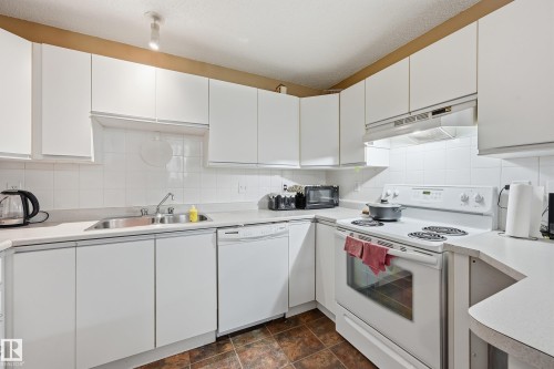 201 9010 106 Avenue, Edmonton, AB - Indoor Photo Showing Kitchen With Double Sink