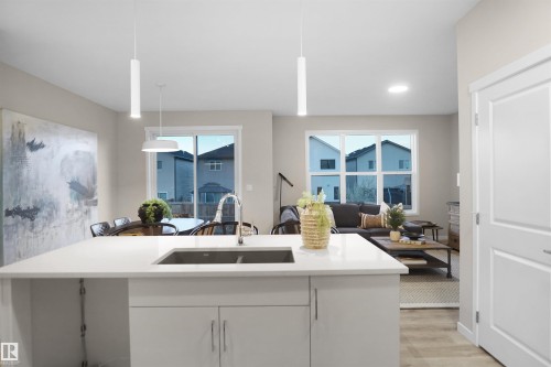 22910 95A Avenue, Edmonton, AB - Indoor Photo Showing Kitchen With Double Sink
