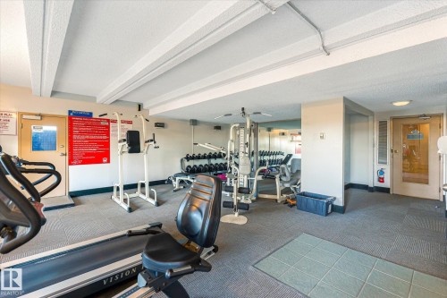 1412 9918 101 Street, Edmonton, AB - Indoor Photo Showing Gym Room