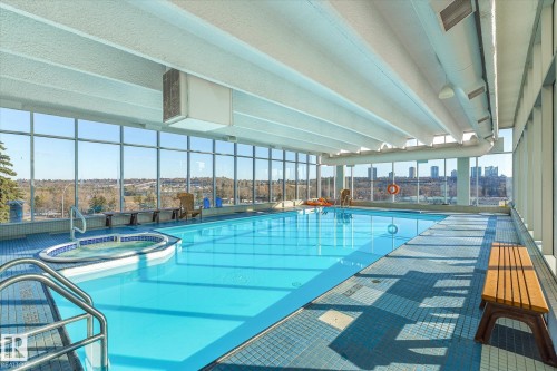 1412 9918 101 Street, Edmonton, AB - Indoor Photo Showing Other Room With In Ground Pool