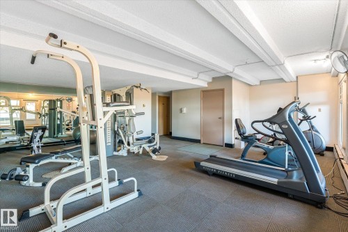 1412 9918 101 Street, Edmonton, AB - Indoor Photo Showing Gym Room
