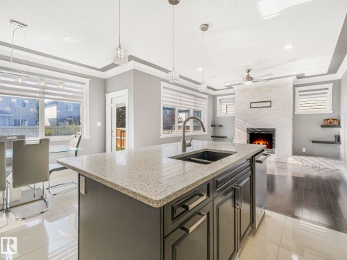 2612 Adam Court, Edmonton, AB - Indoor Photo Showing Kitchen With Double Sink With Upgraded Kitchen