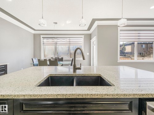 2612 Adam Court, Edmonton, AB - Indoor Photo Showing Kitchen With Double Sink With Upgraded Kitchen