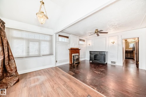 11619 96 Street, Edmonton, AB - Indoor Photo Showing Other Room With Fireplace