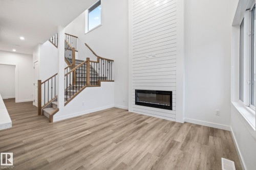 95 Ficus Way, Fort Saskatchewan, AB - Indoor With Fireplace