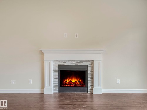 1427 161 Street, Edmonton, AB - Indoor Photo Showing Living Room With Fireplace