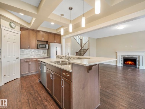 1427 161 Street, Edmonton, AB - Indoor Photo Showing Kitchen With Double Sink