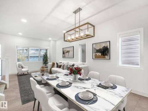 3807 Weidle Crescent, Edmonton, AB - Indoor Photo Showing Dining Room