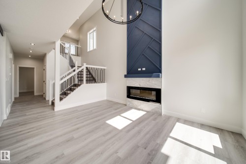8747 183 Avenue, Edmonton, AB - Indoor With Fireplace