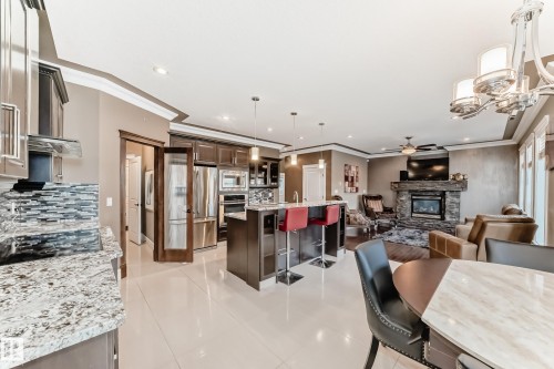 1552 Cunningham Cape Cape, Edmonton, AB - Indoor With Fireplace