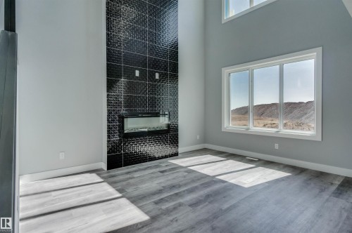 829 Morris Avenue, Leduc, AB - Indoor With Fireplace