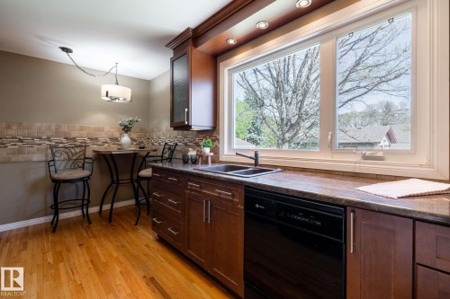12121 39 Street, Edmonton, AB - Indoor Photo Showing Kitchen With Double Sink