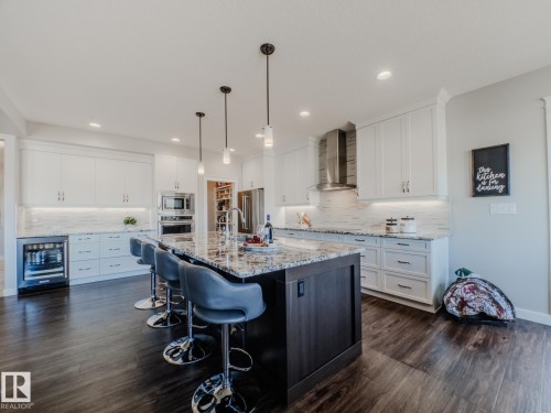 4710 41 Street, Beaumont, AB - Indoor Photo Showing Kitchen With Upgraded Kitchen
