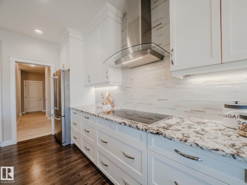 4710 41 Street, Beaumont, AB - Indoor Photo Showing Kitchen With Upgraded Kitchen