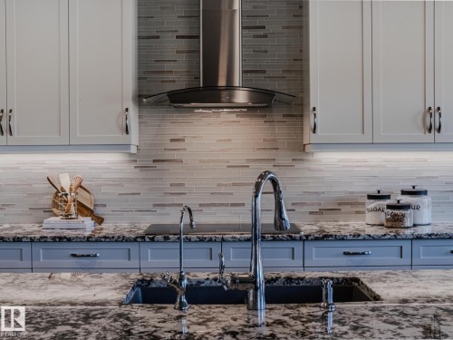 4710 41 Street, Beaumont, AB - Indoor Photo Showing Kitchen With Double Sink With Upgraded Kitchen