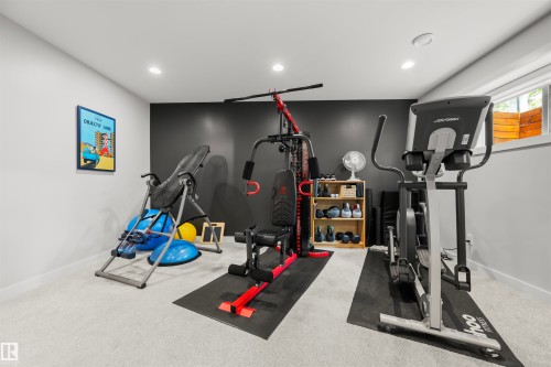 9803 74 Avenue, Edmonton, AB - Indoor Photo Showing Gym Room