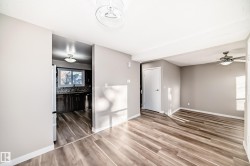 Spare room with light wood-style flooring and ceiling fan - 