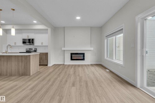 304 Brae Way, Leduc, AB - Indoor With Fireplace