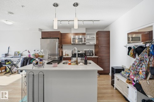 311 9523 160 Avenue, Edmonton, AB - Indoor Photo Showing Kitchen With Stainless Steel Kitchen With Upgraded Kitchen