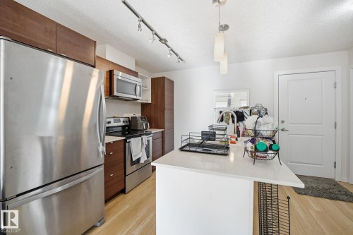 311 9523 160 Avenue, Edmonton, AB - Indoor Photo Showing Kitchen With Stainless Steel Kitchen