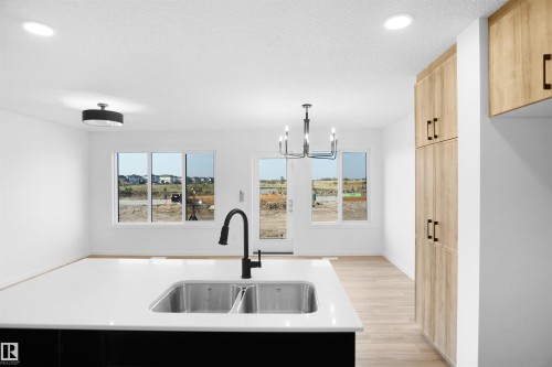 21 1430 Aster Way, Edmonton, AB - Indoor Photo Showing Kitchen With Double Sink