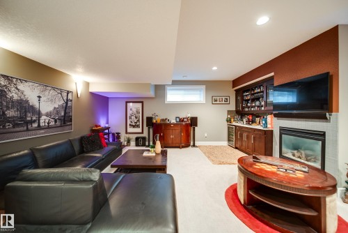 5410 Mcluhan End End, Edmonton, AB - Indoor With Fireplace