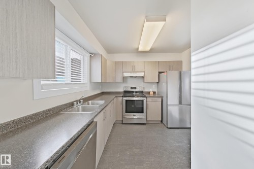 24 3812 20 Avenue, Edmonton, AB - Indoor Photo Showing Kitchen With Double Sink