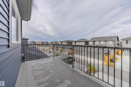 Balcony with a residential view - 8086 Kiriak Link, Edmonton, AB - Outdoor With Balcony With Exterior