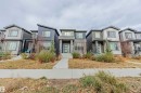 View of front facade with a residential view - 8086 Kiriak Link, Edmonton, AB  - Outdoor With Facade 
