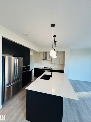 2203 158 Street, Edmonton, AB - Indoor Photo Showing Kitchen With Stainless Steel Kitchen With Double Sink