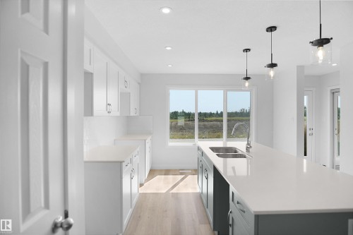 18169 73A Street, Edmonton, AB - Indoor Photo Showing Kitchen With Double Sink