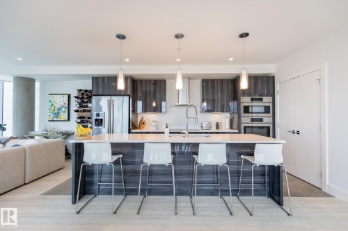 601 11969 Jasper Avenue, Edmonton, AB - Indoor Photo Showing Kitchen With Upgraded Kitchen