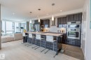 601 11969 Jasper Avenue, Edmonton, AB  - Indoor Photo Showing Kitchen With Upgraded Kitchen 