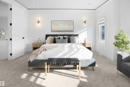 1160 Gyrfalcon Crescent, Edmonton, AB - Indoor Photo Showing Bedroom