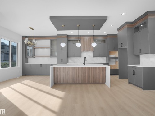 1113 Gyrfalcon Crescent, Edmonton, AB - Indoor Photo Showing Kitchen