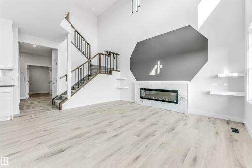 100 Eldridge Point(E), St. Albert, AB - Indoor With Fireplace