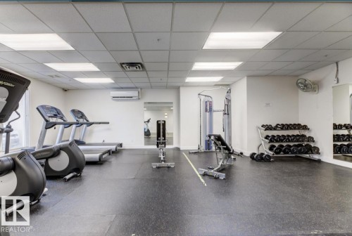 1402 10909 103 Avenue, Edmonton, AB - Indoor Photo Showing Gym Room