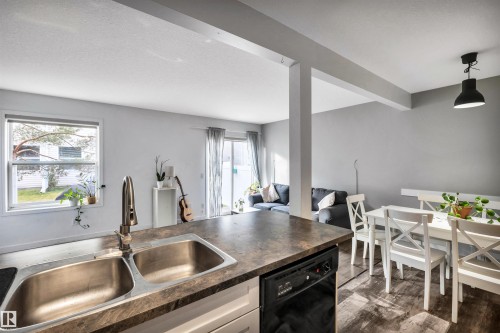 123 150 Edwards Drive, Edmonton, AB - Indoor Photo Showing Kitchen With Double Sink