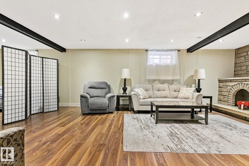 13016 79 Street, Edmonton, AB - Indoor Photo Showing Other Room With Fireplace