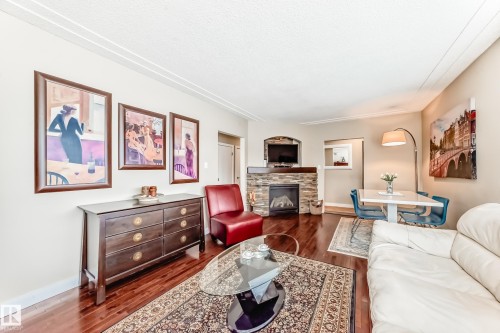 2 Mount Royal Drive, St. Albert, AB - Indoor Photo Showing Living Room With Fireplace