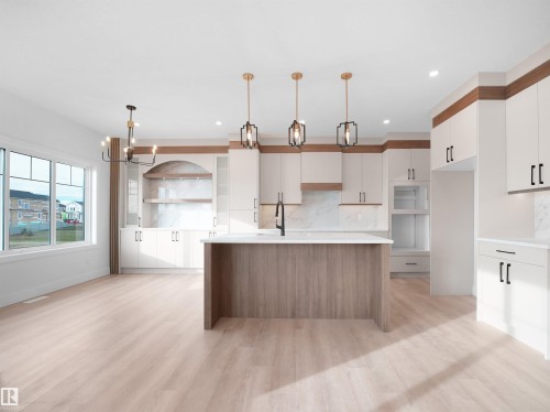 203 Crystal Creek Dr, Leduc, AB - Indoor Photo Showing Kitchen