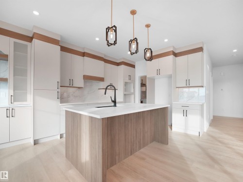203 Crystal Creek Dr, Leduc, AB - Indoor Photo Showing Kitchen