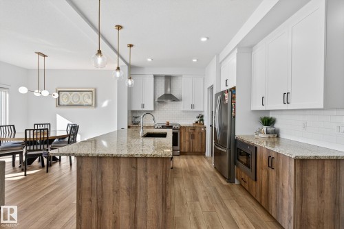 9219 183 Avenue, Edmonton, AB - Indoor Photo Showing Kitchen With Upgraded Kitchen